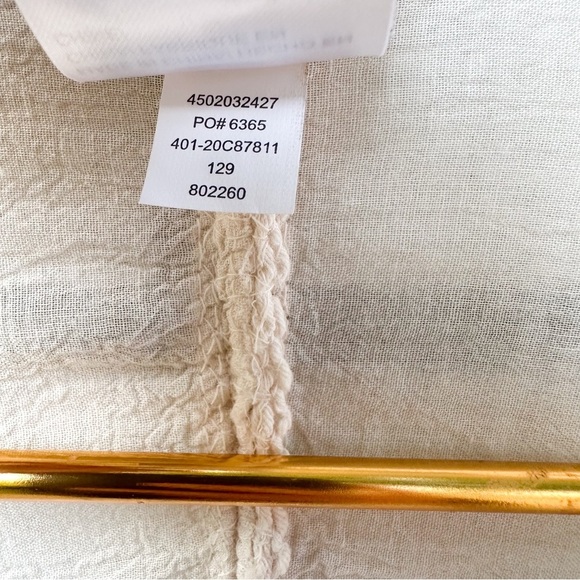 Chico’s Cream Embroidered Ruana Wrap Kimono Cardigan One Size Cotton Blend - Picture 9 of 15